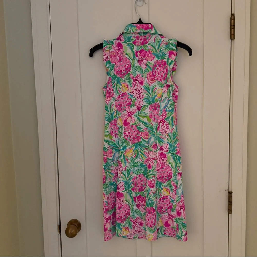 NEW! Lilly Pulitzer Silvia Mini Dress Pinky Green with Shorts Size XXS - Picture 8 of 11